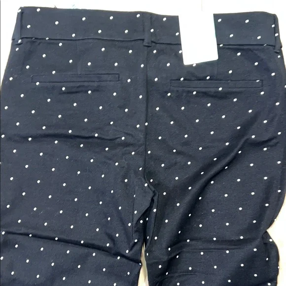NWT - Old Navy Black Pixie Polka Dot Ankle Pants - Picture 4 of 9